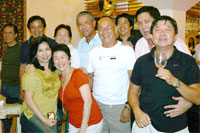 Louie Martin, Rosendo and Pia Lopez, Jay Jalandoni, Gerry Ledesma and friends.