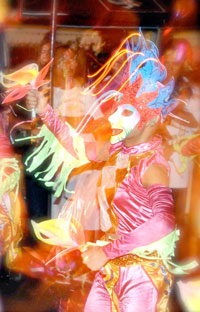 Colorful dancer.