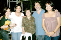 Mary Ann Colmenares, Mitzi Tongoy, Maite Tengco, Joel Torre and Cecile Reynoso.