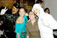 Maite Tengco and company with the evening’s “mascots”