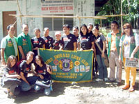 Iloilo Emerald Lions Club,Inc President Rodrigo Sorongon, PP Lion Remy Gumban, Lion Romeo Cahilgan , Lion Teresa Macalalag and the students of St. Augustine College of Nursing had a tree planting activity at the Maasin Watershed Forest Reserve, Maasin, Iloilo