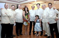 Israel Gonzalez, Francis Dela Cruz, Nap Sy, Daisy Cababasay, Bert Onglamsing, Erwin Young and daughter Erin, Vic Pido and Neil Valera