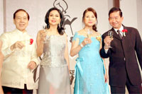 Toast by the Best Dressed Committee fashion czar Pitoy Moreno, Consul Fortune Ledesma, Chairman Consul Helen Ong and Co-chairman Gerry Contreras.