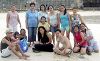 A pose on the white sand of Boracay Island.