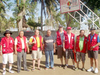 REACT Halaran's Leonardo Eusalan, Romulo Capunong, Mark Ortiz, Brgy Capt Bongbong Aninang, Eugenio Chu, Jose Aligno, Catalino Albar and Rudy Alba