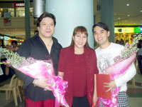 Mandy Salcedo, Teresa Macalalag and Jay Garovillo.