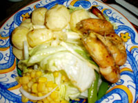 Potato and Shrimp Salad.