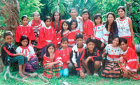 Lola Conching and her grandchildren.