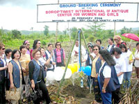 Groundbreaking at Calala of SI Antique Center for Women and Girls.