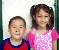 Birthday kids Jan and Freddah Cruz.