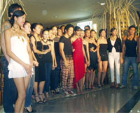 PJ Aranador and the models.