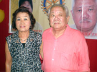 Birthday celebrators Ofelia Stammers and Lendry Certeza.