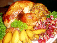 Roast Turkey with Cornbread.