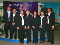 Men and women behind the succesful launching with their Branch manager Francisco Continenti (2nd fr the left, back row).