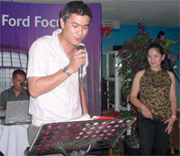 Ford Iloilo Branch Manager, Leo Villavert in a party mode.