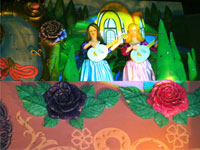 These two princesses start the story of Barbie Musical Display.