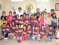 COURTESY VISIT.  Candoni’s Little League Softball champions, the Candoni Strikers, accompanied by Mayor Cicero D. Borromeo paid a courtesy visit to Gov. Isidro P. Zayco in the presence of First District Board Member Nehemias G. de la Cruz at the Capitol yesterday.  The team is composed of 22 Grade 4 students from Central Elementary School and trained by Eldie Ledesma, Amor Luna de la Cruz and Renante Ramos. 