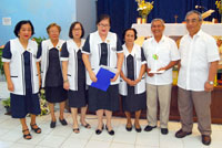 SOS-Iloilo Director Renie Masongsong and SOS National Director Bienvenido Delgado with the Catholic Women’s League