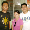 Dr Roland Fortuna, TNT's Ajenah Sualog and Dr Enrique Hipolito III.