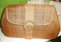 Bags made from raffia.