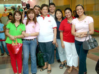 Rotary Club of Central Iloilo City headed by District Governor Emma Nava (white shirt)