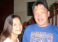 (biggest) Celebrator Pinky Javellana with brother Doc Tinton Javellana.