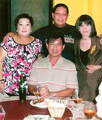 Valentine party at Gen. Bobby Lastimoso's residence. German Doria, Penny Lastimoso, Gen. Bobby Lastimoso and and Au Palomar.