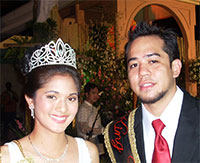 Her Majesty Marie Angelica Chan and escort Leandro Torre.