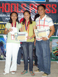 Vicah and Jasmine with Nicfranz de los Reyes.