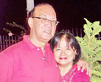 Party hosts Junjun and Jane Lizares.