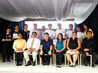 Front, from left are The Days Hotel Food and Beverage Consultant Rey Ponsaran, The Days Hotel General Manager Inky Dario, Iloilo Convention Visitors Bureau President Edgar Sia, St. Therese President Terry Sarabia, The News Today's Managing Editor Marichel Magalona and chef Miner del Mundo. At the back are the participants.