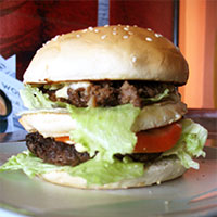 Double Decker US Burger for your huge appetite.