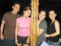 With friends Jerry Mapa, Zara Escandelor-Mapa,  Ritchel San Luis-Reyes.