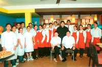 CARLO'S Bakery Cafe management and staff with guest chef Jon Gauzon Jr.