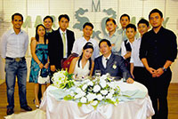 Friends and cousins of the groom.