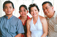 Leo Christian, Ianne Patrick with proud parents Bobbie and Gen Leo Santiago.