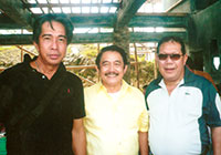 BIG THREE. Roberto Nonong Palomar, Capiz's Governor Victor Tanco and Gen.  Roberto Lastimoso.