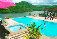 Infinity pool over looking the breathtaking scenery of Marugo Resort.