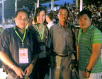 Rexam Laguda, the writer, Noel Valentino, Christopher Yu.