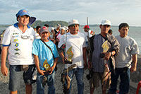 Bong Sanagustin (left) and the winners.