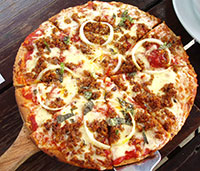 Spanish Chorizo Pizza.