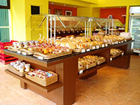 A wide array of bread awaits at Carlo's.