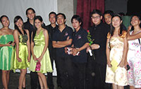 UP students along with the some members of the UP Jazz Ensemble.