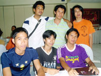 Seated - Melkie Villalobos, Alex Ordoyo & Mars Capanang. Standing - John Rey Salavante, Seigred Prado & Joemel Mirabuena.