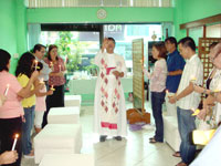 Blessing of Anea Nail Spa by Rev. Fr. Borong Ablona.