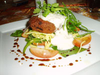 Crispy Fish Cakes with Green Mango Salad.