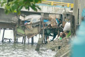 For this family living under the bridge, talks about changing our constitution is of no importance.