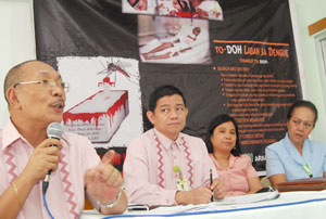 Officials of Department of Health (DOH) Region 6 yesterday conducted a press briefing on hemorrhagic Dengue fever amid the rising number of cases of the said mosquito-borne disease.