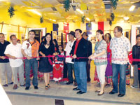 The ribbon cutting with Ben Jimena, Councilor Lex Tupas, Dr. Kristin Trenas, Vice Mayor Jed Mabilog, Kristine Yap and DOT 6's Edwin Trompeta.