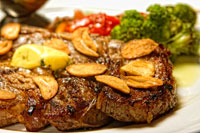 Aged Rib Eye Steak.